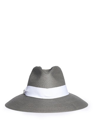 Main View - Click To Enlarge - ARMANI COLLEZIONI - Contrast ribbon hat