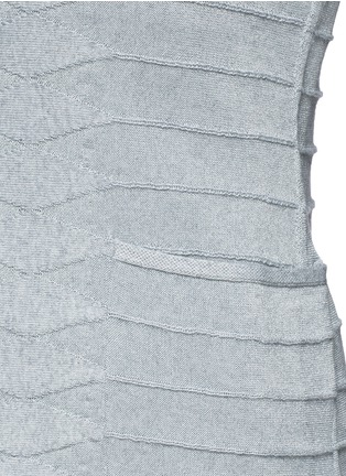 Detail View - Click To Enlarge - ARMANI COLLEZIONI - Diamond cloqué knit jacket