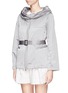 Front View - Click To Enlarge - ARMANI COLLEZIONI - Water repellant glossy nylon jacket
