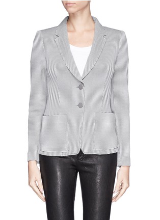Main View - Click To Enlarge - ARMANI COLLEZIONI - Stretch knit jacket