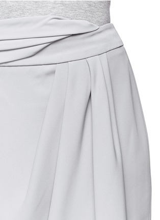 Detail View - Click To Enlarge - ARMANI COLLEZIONI - Side drape cady skirt