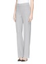 Front View - Click To Enlarge - ARMANI COLLEZIONI - Straight leg cady crepe pants