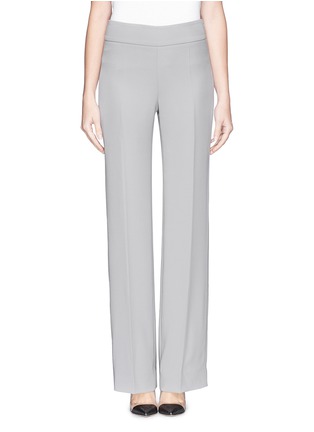 Main View - Click To Enlarge - ARMANI COLLEZIONI - Straight leg cady crepe pants
