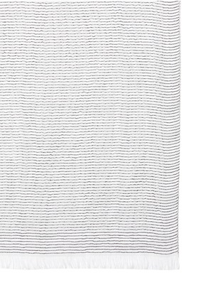 Detail View - Click To Enlarge - ARMANI COLLEZIONI - Chalk stripe linen blend scarf