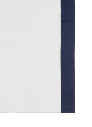 Detail View - Click To Enlarge - ARMANI COLLEZIONI - Satin trim silk chiffon scarf