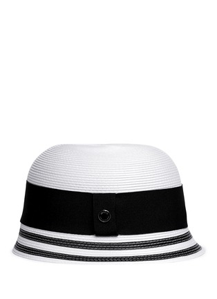Figure View - Click To Enlarge - ARMANI COLLEZIONI - Wide ribbon cloche hat