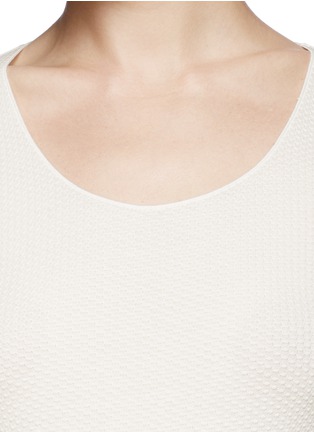 Detail View - Click To Enlarge - ARMANI COLLEZIONI - Textured modal blend T-shirt