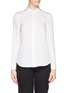 Main View - Click To Enlarge - ARMANI COLLEZIONI - Peter Pan collar charmeuse blouse