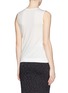 Back View - Click To Enlarge - ARMANI COLLEZIONI - Side zip silk-blend tank top