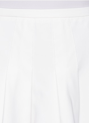 Detail View - Click To Enlarge - ARMANI COLLEZIONI - Ribbed hem flare skirt