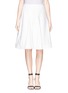 Main View - Click To Enlarge - ARMANI COLLEZIONI - Ribbed hem flare skirt