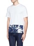 Front View - Click To Enlarge - MARNI - Inksplash floral print T-shirt 