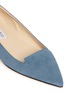 Detail View - Click To Enlarge - JIMMY CHOO - 'Attila' denim leather skimmer flats