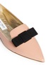 Detail View - Click To Enlarge - JIMMY CHOO - 'Gala' grosgrain bow patent leather flats