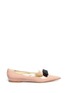 Main View - Click To Enlarge - JIMMY CHOO - 'Gala' grosgrain bow patent leather flats