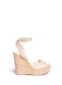 Main View - Click To Enlarge - JIMMY CHOO - 'Patara' cork wedge leather sandals