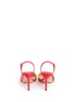 Back View - Click To Enlarge - JIMMY CHOO - 'Davit' patent leather toe suede pumps