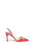 Main View - Click To Enlarge - JIMMY CHOO - 'Davit' patent leather toe suede pumps