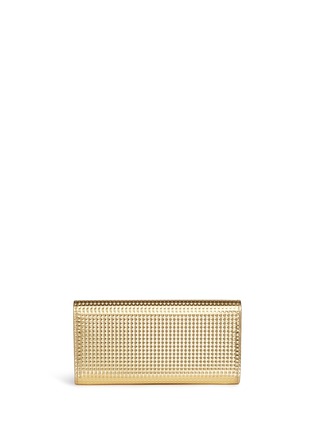 Back View - Click To Enlarge - JIMMY CHOO - 'Margot' cube mirror leather envelope clutch
