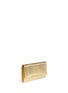 Front View - Click To Enlarge - JIMMY CHOO - 'Margot' cube mirror leather envelope clutch