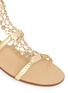 Detail View - Click To Enlarge - JIMMY CHOO - 'Wyatt' disc chain cubed mirror leather sandals