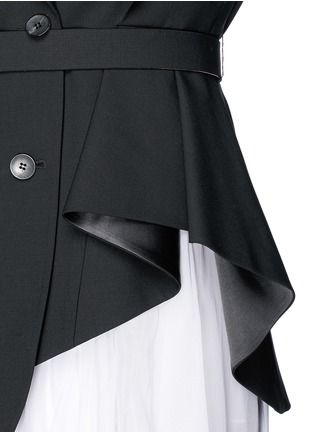 Detail View - Click To Enlarge - THEORY - 'Jester' drape blazer with belt