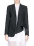 Detail View - Click To Enlarge - THEORY - 'Jester' drape blazer with belt