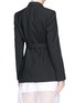 Back View - Click To Enlarge - THEORY - 'Jester' drape blazer with belt