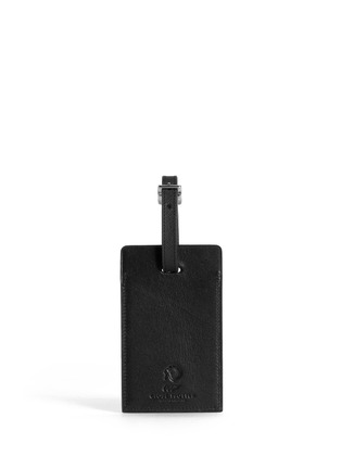 Main View - Click To Enlarge - GLOBE-TROTTER - James Bond leather luggage tag