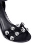 Detail View - Click To Enlarge - ALEXANDER WANG - 'Abby' cutout heel glass crystal leather sandals