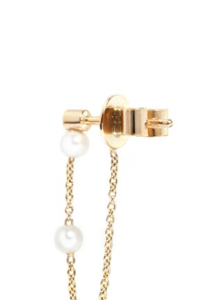 Detail View - Click To Enlarge - SOPHIE BILLE BRAHE - Boucle Perle' diamond freshwater pearl 14k yellow gold single earring