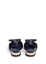 Back View - Click To Enlarge - SACAI - Leather ankle strap sheepskin shearling sandals