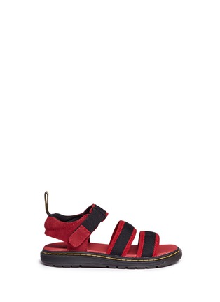 Main View - Click To Enlarge - DR. MARTENS - 'Zachary Junior' neoprene strappy kids sandals
