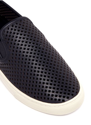 Detail View - Click To Enlarge - TORY BURCH - 'Jesse' perforated leather slip-ons