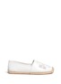 Main View - Click To Enlarge - TORY BURCH - Perforated logo leather espadrilles