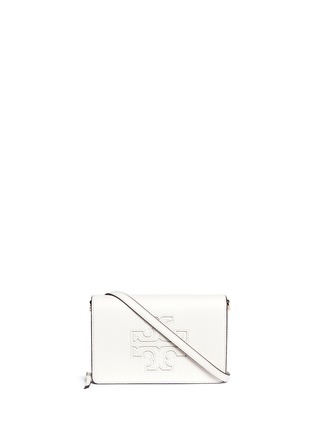Main View - Click To Enlarge - TORY BURCH - 'Harper' leather flat wallet crossbody bag