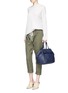 Figure View - Click To Enlarge - TORY BURCH - 'Half-Moon' leather satchel