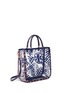 Detail View - Click To Enlarge - TORY BURCH - 'Marguerite' palm leaf print plastic tote