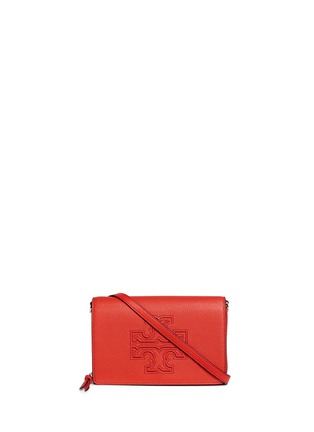 Main View - Click To Enlarge - TORY BURCH - 'Harper' leather crossbody wallet