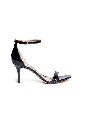 Main View - Click To Enlarge - SAM EDELMAN - 'Patti' faux patent leather sandals