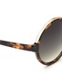 Detail View - Click To Enlarge - 10677 - Oversized tortoiseshell round gradient sunglasses
