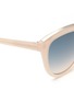 Detail View - Click To Enlarge - 10677 - Metal brow acetate square gradient sunglasses