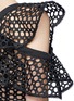Detail View - Click To Enlarge - SELF-PORTRAIT - Asymmetric lace frill bodice one-shoulder jumpsuit