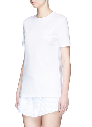 Front View - Click To Enlarge - ÊTRE CÉCILE - 'White Hot' print T-shirt