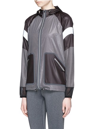Front View - Click To Enlarge - MONREAL - Wave' mesh print performance windbreaker