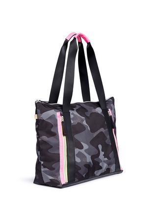 Detail View - Click To Enlarge - MONREAL - 'Victory' camouflage and neon tote bag
