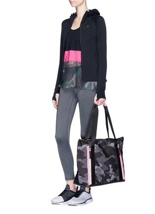Figure View - Click To Enlarge - MONREAL - 'Victory' camouflage and neon tote bag