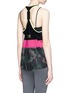 Back View - Click To Enlarge - MONREAL - Camouflage print mesh and jersey performance racerback tank top