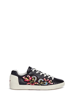Main View - Click To Enlarge - ASH - Nak' floral embroidered leather sneakers