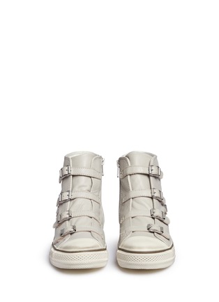 Front View - Click To Enlarge - ASH - 'Virgin' buckle leather sneakers